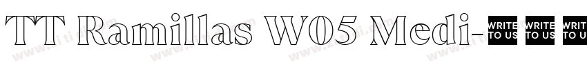 TT Ramillas W05 Medi字体转换